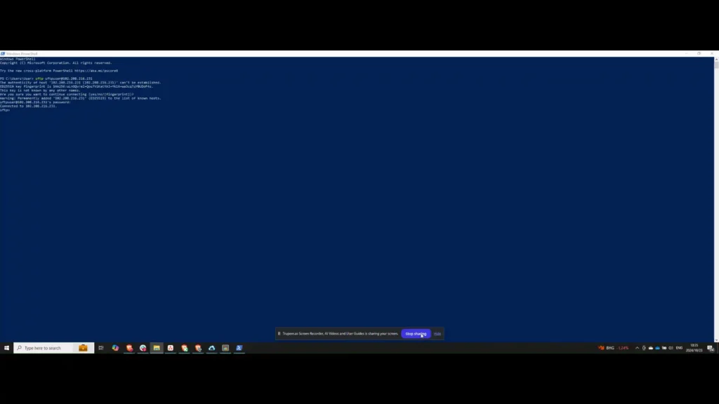 Step 13: Successful Connection - How to Set Up SFTP Server on Ubuntu 22.04
