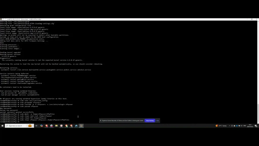 Step 7: Grant Folder Permissions - How to Set Up SFTP Server on Ubuntu 22.04