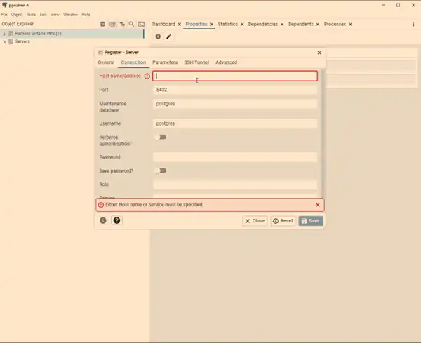 Step 8: Connect via pgAdmin4 - Setting Up and Connecting to PostgreSQL on a VPS