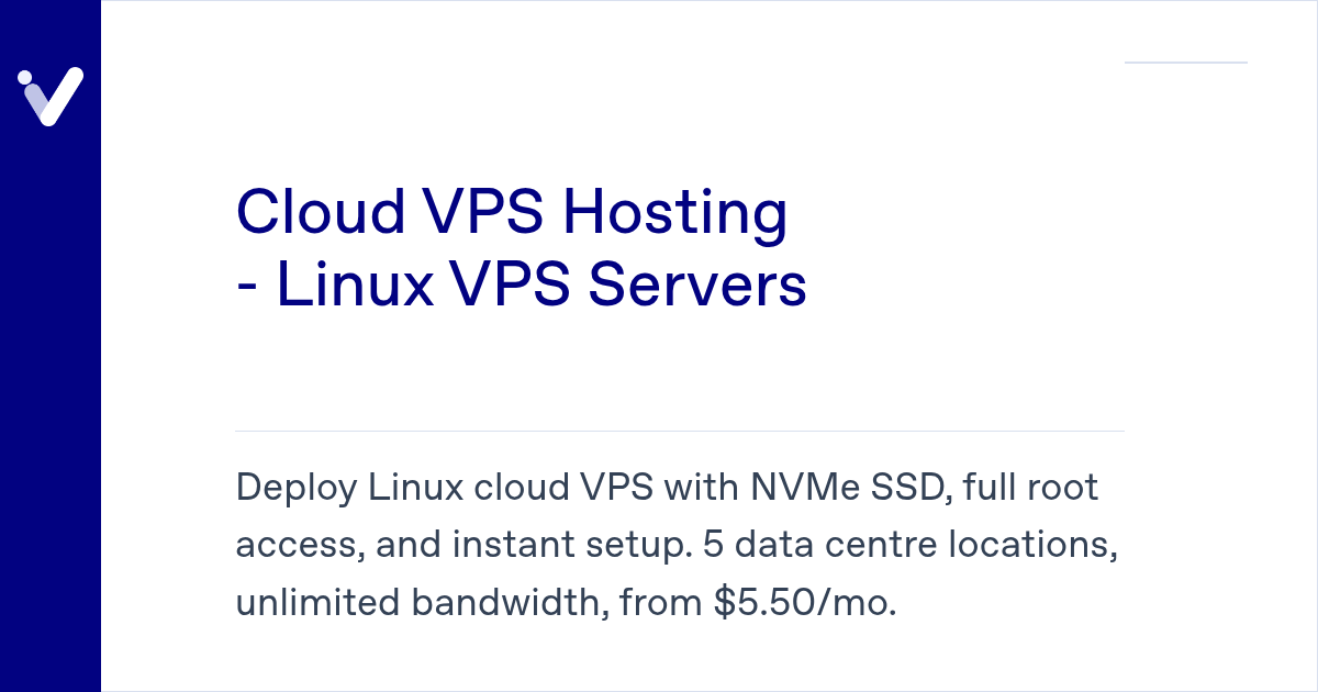 Simply Vps Linux VPS Hosting | NVMe, Full Root Access | $5.50/mo
